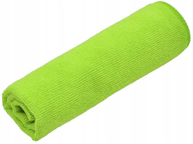 Ścierka z mikrofibry 30 × 30 cm, zielona, 220 g/m² – zdjęcie 4