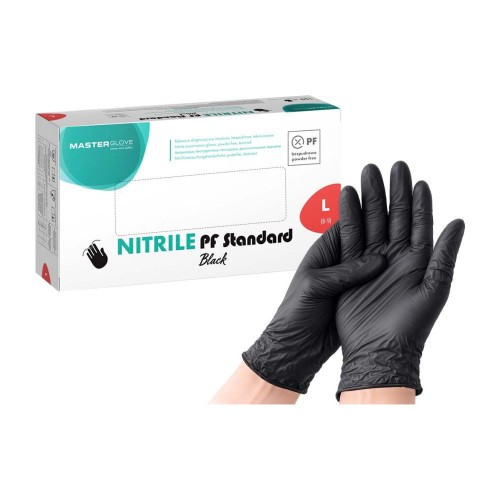 Master Glove – Rękawice nitrylowe 100 szt. – czarne L