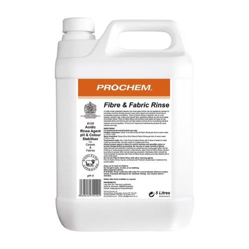 Prochem Fibre & Fabric Rinse B109 – płukanka do dywanów i tapicerki – 5 l