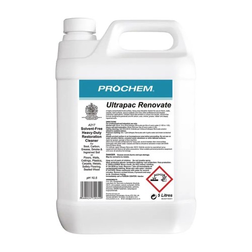 Odplamiacz do sadzy i tłuszczu Prochem Ultrapac Renovate A217 – 5 l