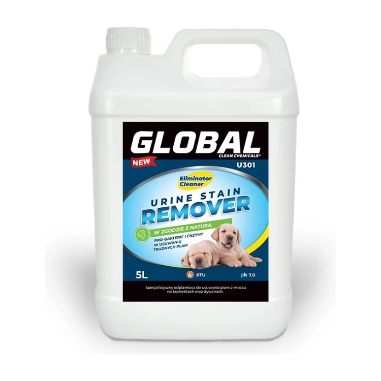 Global Urine Stain Remover U301 – odplamiacz na plamy z moczu – 5 l