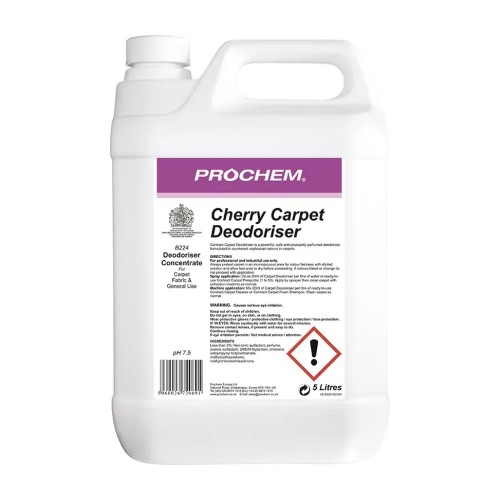 Prochem Cherry Carpet Deodoriser B224 – neutralizator zapachów do dywanów i tapicerki 5 l
