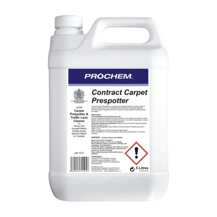 Prochem Contract S708 – koncentrat prespray do dywanów – 5 l