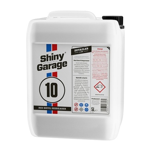 Środek do usuwania smaru i zabrudzeń z karoserii Shiny Garage Red Devil HD Nano – 5 l