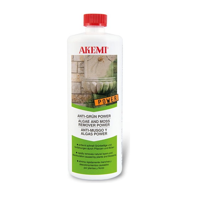 Akemi Anti-Grün POWER – środek do usuwania zielonego nalotu z kamienia – 1 l