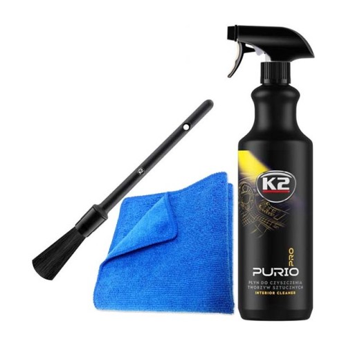 K 2 Purio Pro – zestaw do czyszczenia plastików samochodowych – 1 zestaw