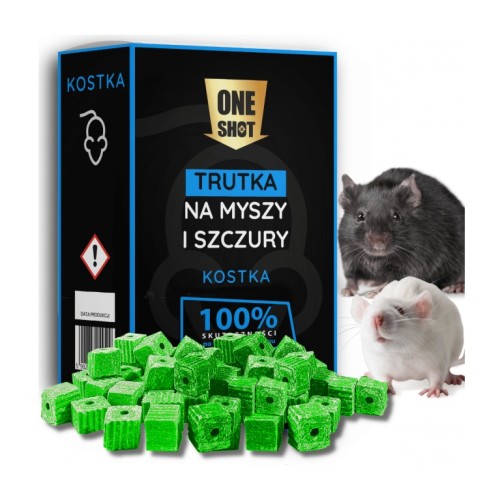 ONE SHOT Na Myszy i Szczury - Kostka 150g
