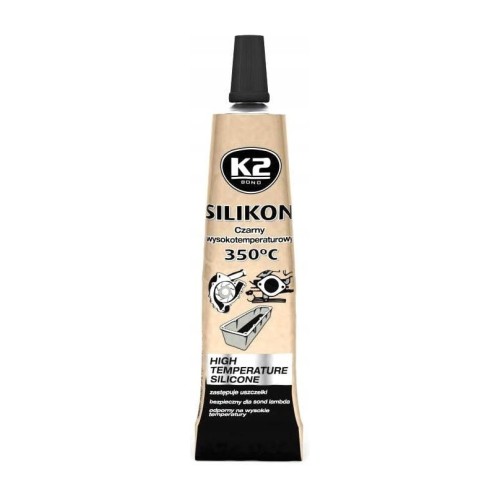 K2 Silikon czarny – silikon wysokotemperaturowy do uszczelnień – 85 g