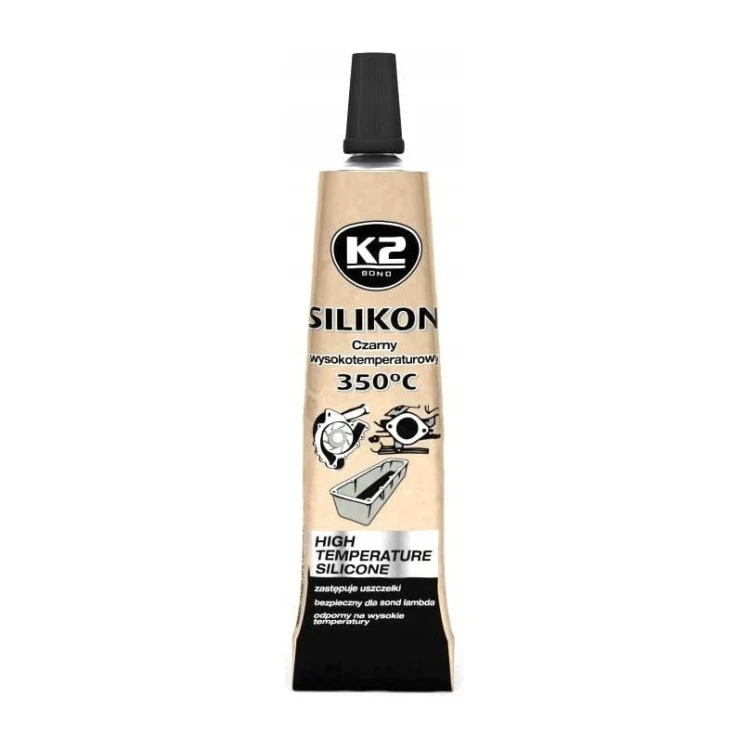 K2 Silikon czarny – silikon wysokotemperaturowy do uszczelnień – 21 g
