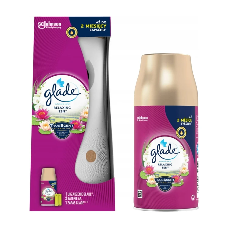 Glade Relaxing Zen – automatyczny odświeżacz powietrza – zestaw
