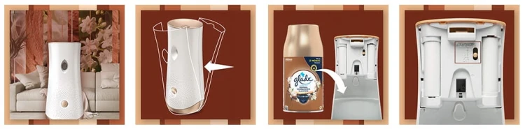 Glade Automatic Spray Sandalwood & Jasmine – automatyczny odświeżacz z wkładem – 1 zestaw – zdjęcie 3
