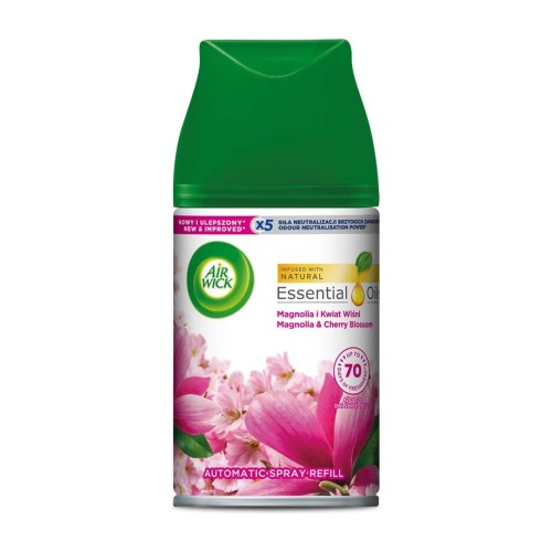 Air Wick Freshmatic – wkład do odświeżacza powietrza Magnolia i kwiat wiśni – 250 ml
