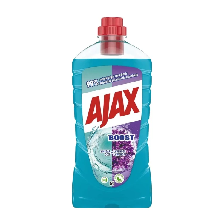 Ajax Boost Ocet i Lawenda – płyn uniwersalny do mycia podłóg – 1 l