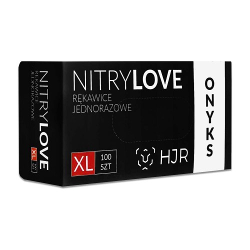 HJR Nitrylove ONYKS rękawice nitrylowe czarne XL 100 szt.