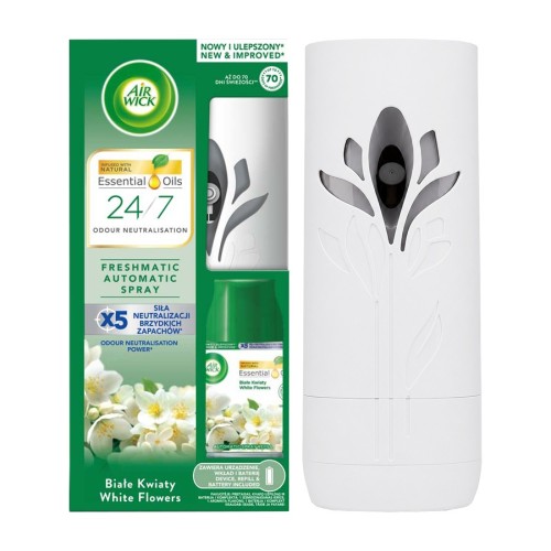 Air Wick Freshmatic automatyczny odświeżacz powietrza Białe Kwiaty, zestaw 250 ml