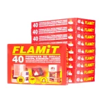 FLAMiT biała podpałka do grilla w kostce – zestaw 10 × 40 kostek