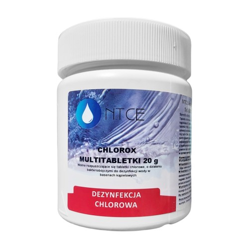 NTCE Chlorox Multitabletki 20 g – tabletki chlorowe do basenu – 0,5 kg