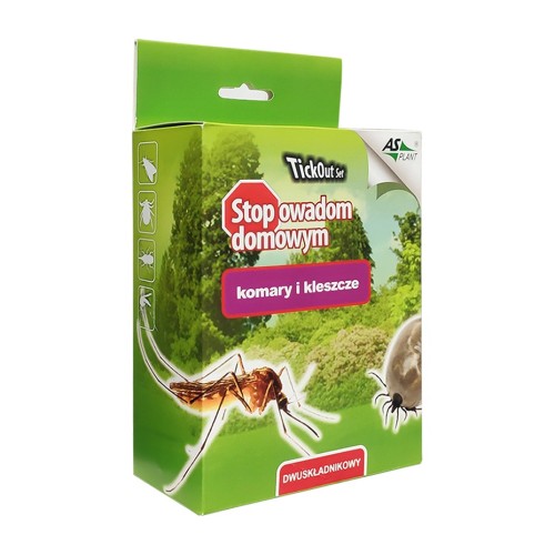 Asplant TickOut Set – zestaw do oprysku na komary i kleszcze – 2 × 250 ml