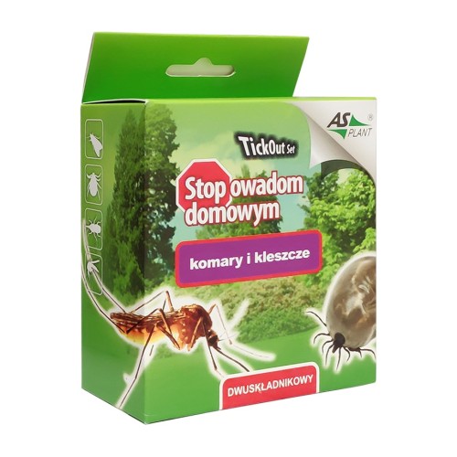 Asplant TickOut Set – zestaw na komary i kleszcze – 2 × 100 ml
