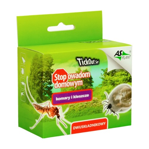 Asplant TickOut Set – zestaw na komary i kleszcze – 2 × 50 ml