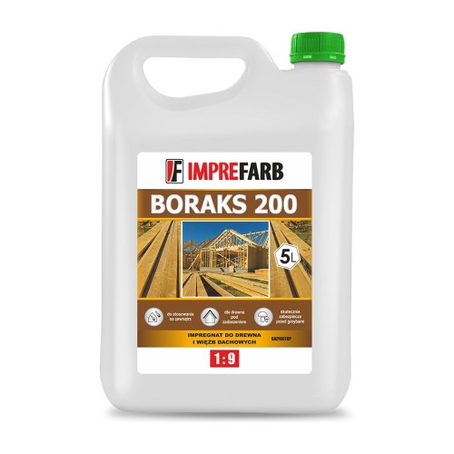 ImpreFarb Boraks 200 – impregnat do drewna 1:9, zielony – 5 l