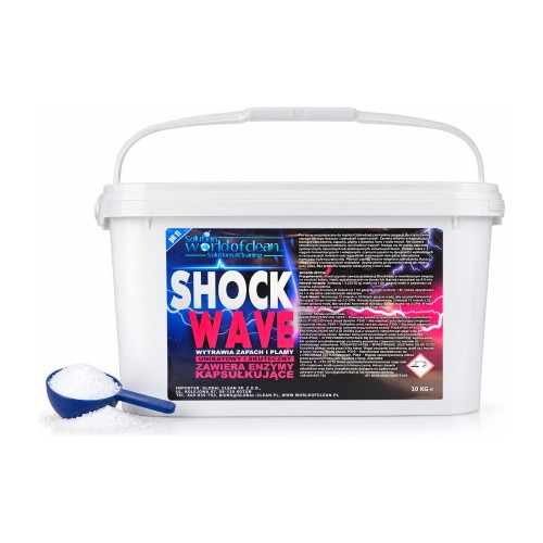 Solution World of Clean Shockwave – enzymatyczny prespray do prania tapicerki i dywanów – 10 kg