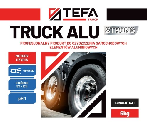 TEFA Truck Alu Strong – środek do czyszczenia aluminium – 6 kg – zdjęcie 2