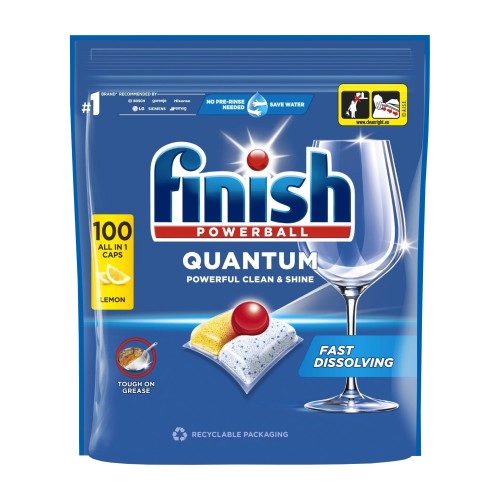 Finish Quantum All in 1 Lemon, kapsułki do zmywarki 100 szt.