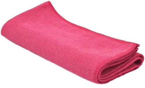 Ścierka z mikrofibry 40 × 40 cm, różowa, 320 g/m² – zdjęcie 2