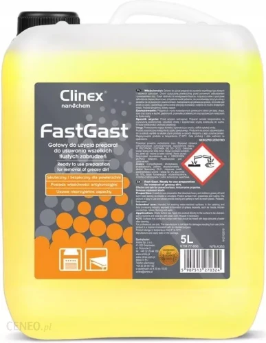 Clinex Fast Gast, odtłuszczacz do kuchni – 5 l
