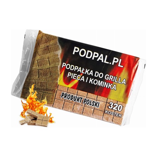 PODPAL.PL – podpałka do grilla i kominka – 320 kostek