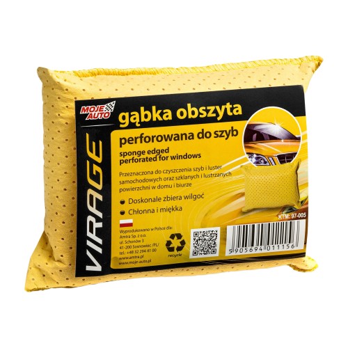Moje Auto Virage gąbka do szyb obszyta perforowana 1 szt.