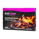 Grill Time – biała podpałka do grilla i kominka – 40 kostek