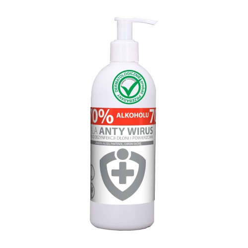 Kala AntyWirus bezzapachowy – płyn do dezynfekcji rąk i powierzchni, pompka – 500 ml