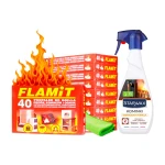 FLAMiT + Starwax – zestaw do rozpalania i czyszczenia kominka – 10 × 40 kostek