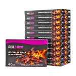 Grilltime Biała podpałka – podpałka do grilla i kominka – 12 × 40 kostek