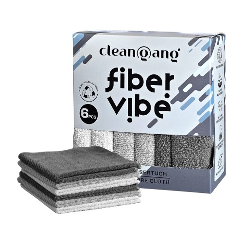 ścierki z mikrofibry Cleangang Fiber Vibe 30 × 30 cm szare 6 szt.