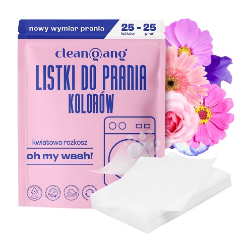 Listki do prania kolorów cleangang Oh My Wash! – 25 szt.