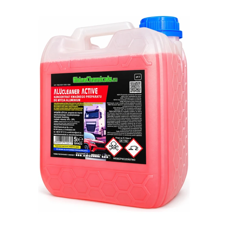 ShineChemicals AluCleaner Active – koncentrat do mycia aluminium – 5 l