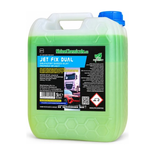 ShineChemicals Jet Fix Dual – dwufazowy koncentrat do mycia pojazdów – 5 l