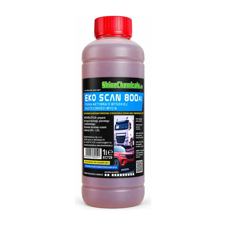 ShineChemicals Eko Scan 800 Ai – aktywna piana do mycia samochodu – 1 l