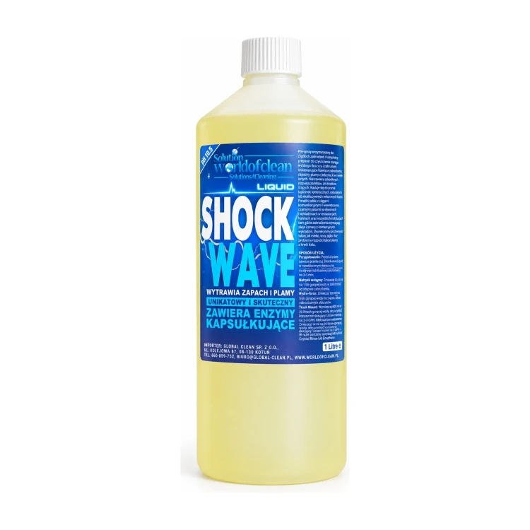 Solution World of Clean Liquid Shockwave – prespray do prania dywanów i tapicerki – 1 l
