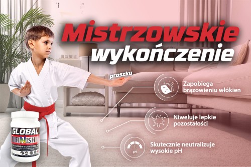 Global Finish B110 – proszek do płukania dywanów i tapicerki – 1 kg – zdjęcie 2