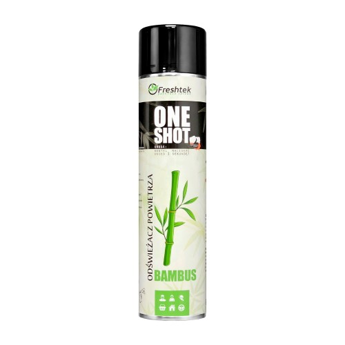 Freshtek ONE SHOT Bambus – odświeżacz powietrza i neutralizator zapachów – 600 ml