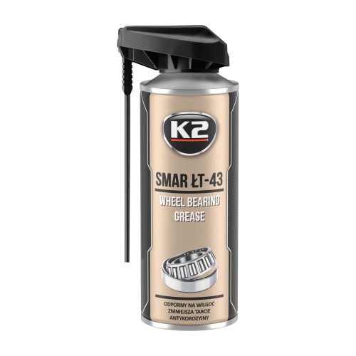 K2 ŁT-43 smar litowy do łożysk w sprayu 400 ml