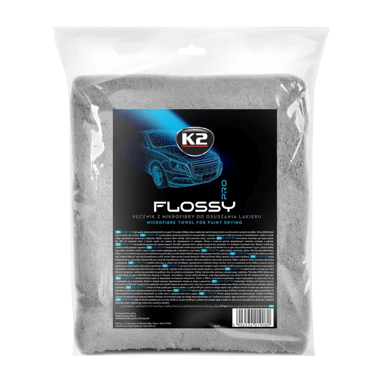 K2 Flossy PRO ręcznik do osuszania auta 60 × 90 cm 800 g/m²
