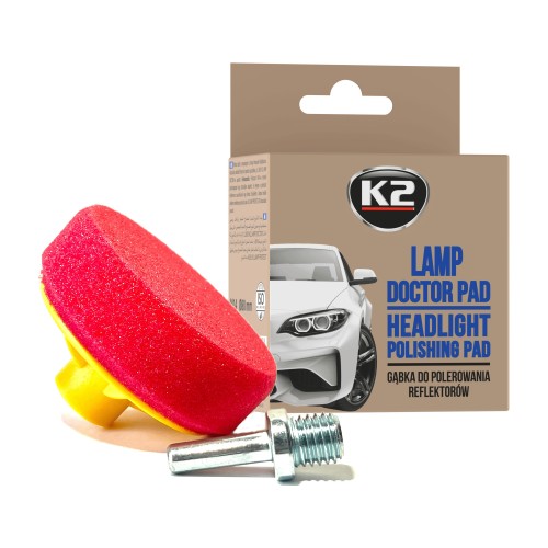 K2 Lamp Doctor Pad gąbka do polerowania lamp 80 mm z adapterem
