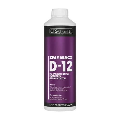 CTS Chemistry D-12 – zmywacz do kamienia i zabrudzeń organicznych – 1 l