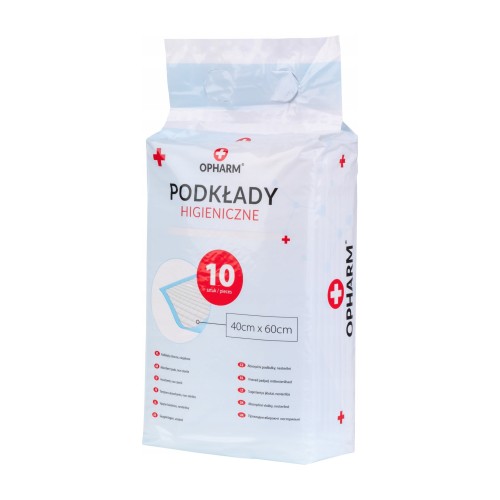 Opharm podkłady higieniczne do przewijania – 60 × 40 cm – 10 szt.