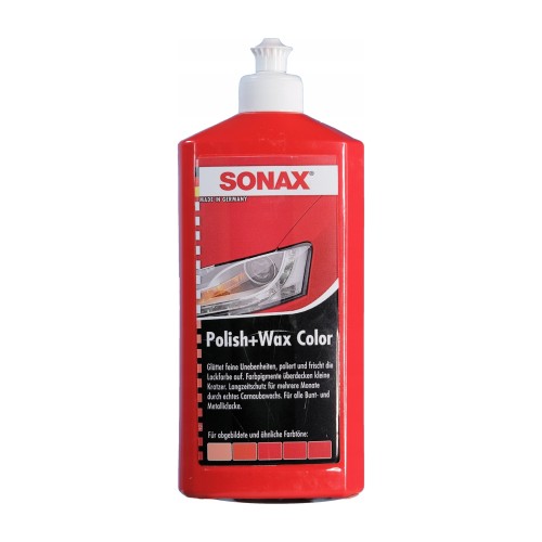 Wosk koloryzujący SONAX Nano Pro do czerwonego lakieru – 0,5 l